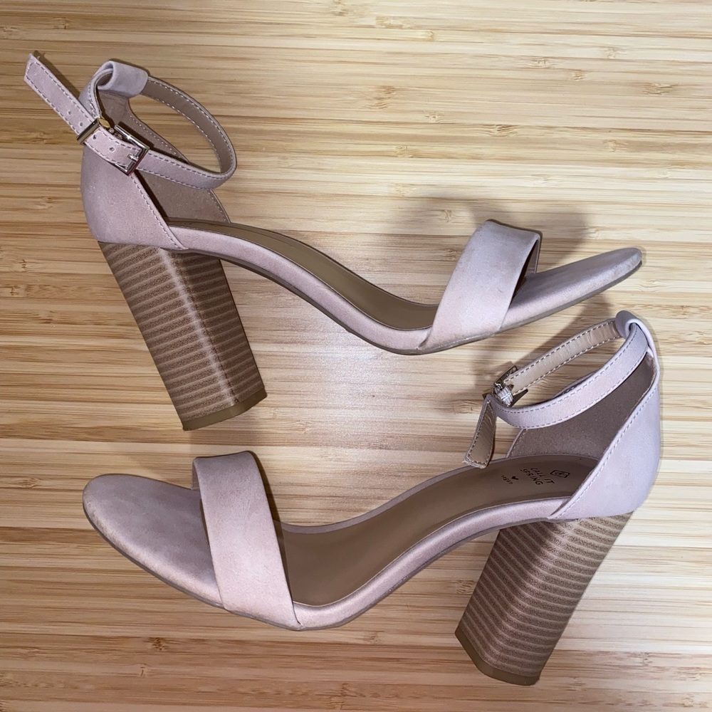 Call it Spring Pink Suede 2.5” Heels